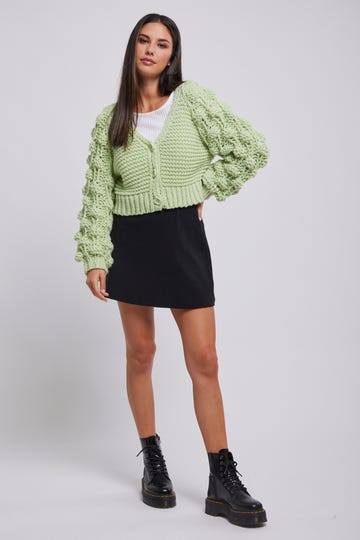 Lana Bobble Knit Cardigan