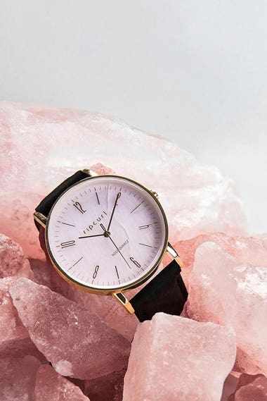 Latch Rose Quartz Leather Watch