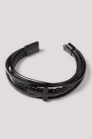 Layered Cross Bracelet