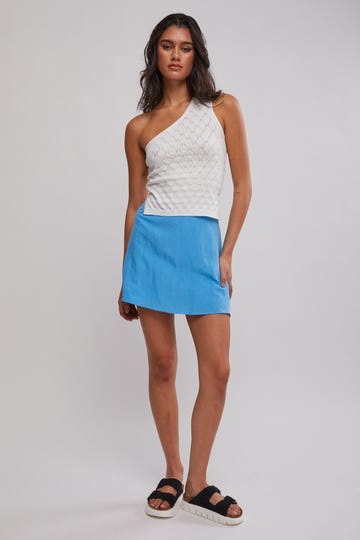 Leo One Shoulder Knit Top