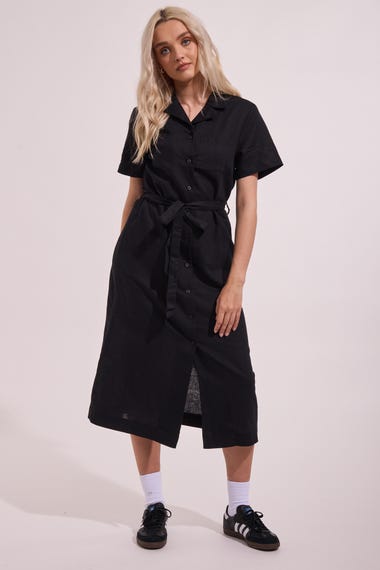 Lin-in Short Sleeve Daze Midi Dress
