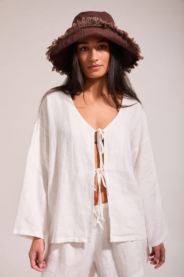Linen Tie Top