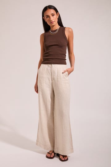 Linen Wide Leg Pants