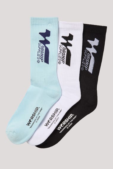 Logomania 3 Pack Socks