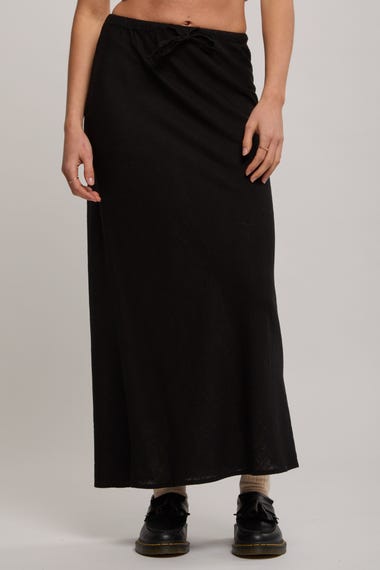 Luxe Linen Maxi Skirt