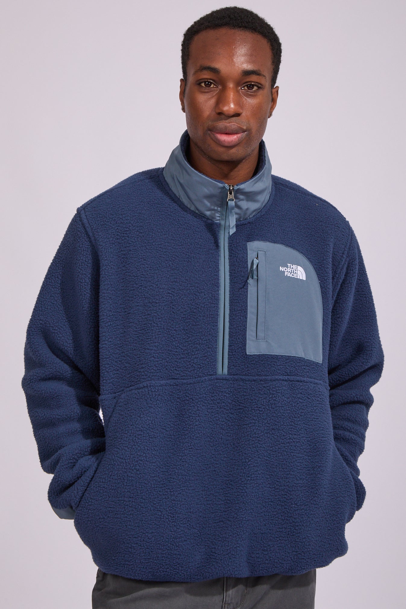 ꧁꧂ ORIMI FLIPPY SWEATER size1 Yumiori Off Peak Half Zip Fleece Sweatshirt | North Beach
