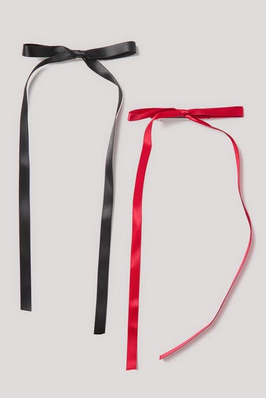 2 Pack Medium Bow On Clip