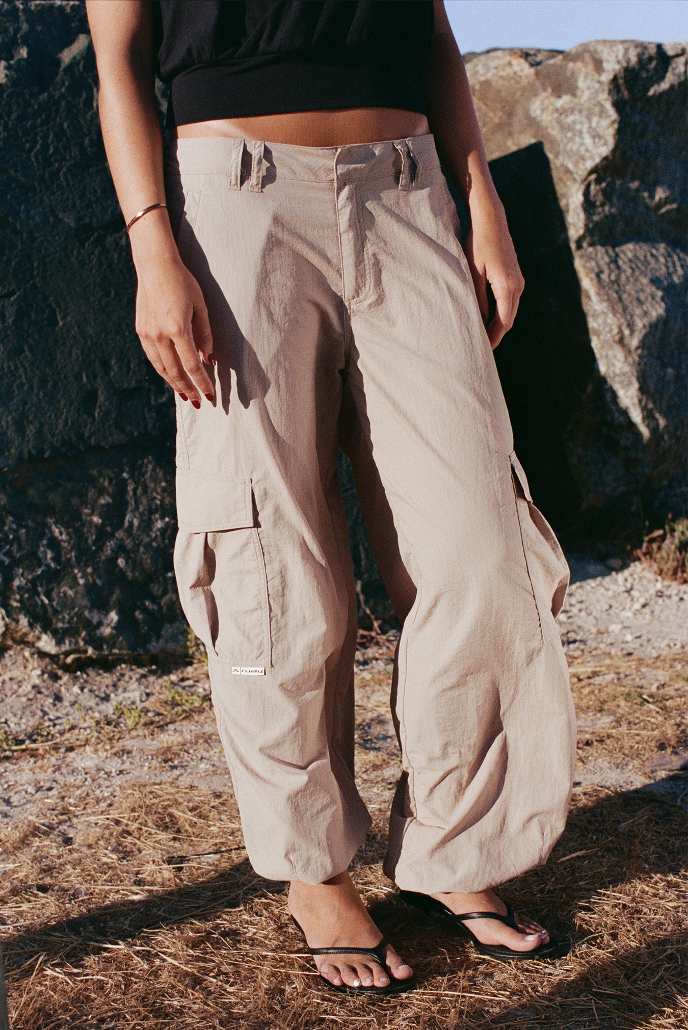Melrose Loose Low Rise Cargo Pants | North Beach