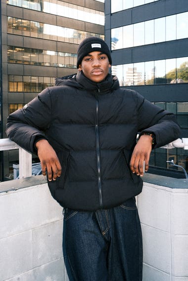 Block Down Puffer Jacket