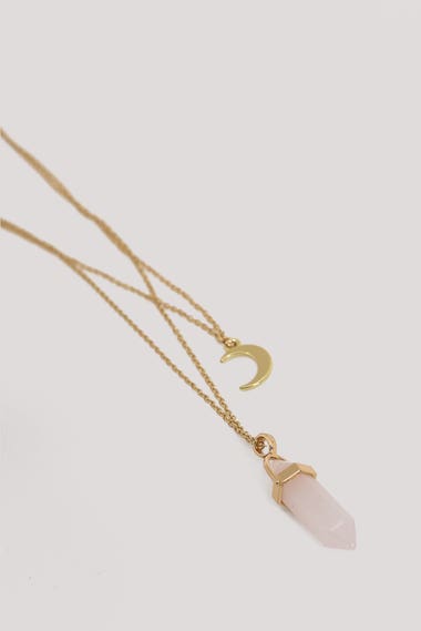 Moon And Crystal Necklace