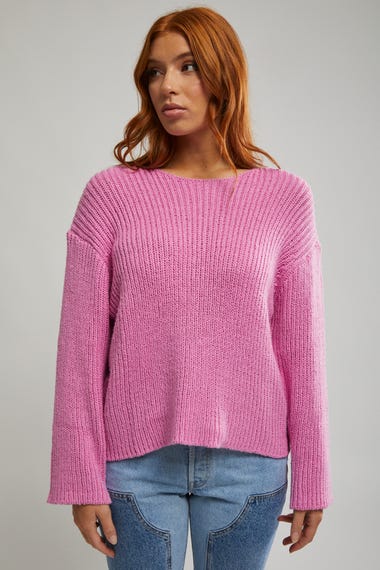 Moon Wave Knit Sweatshirt