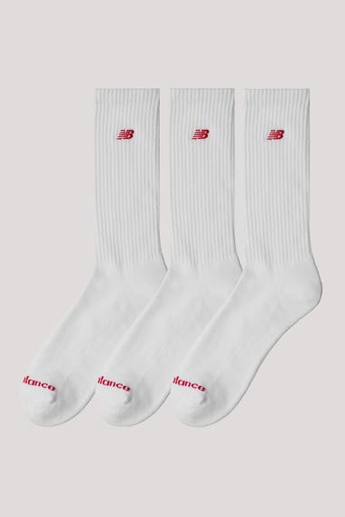 Nb Patch Logo Crew Socks 3 Pack