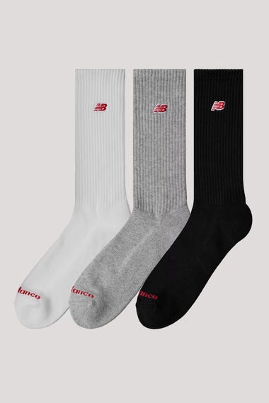 Nb Patch Logo Crew Socks 3 Pack