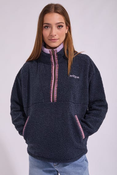 Neon Isles Retro Polar Fleece Sweatshirt