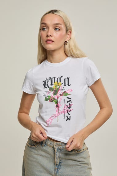 Neon Lights Shrunken T Shirt