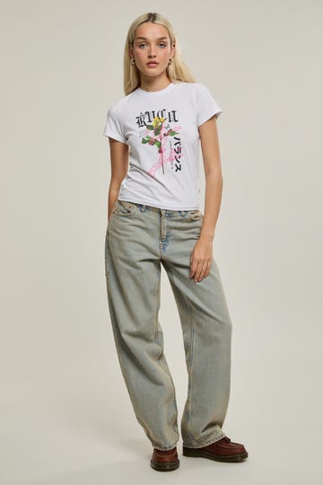 Neon Lights Shrunken T Shirt