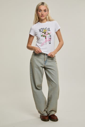 Neon Lights Shrunken T Shirt