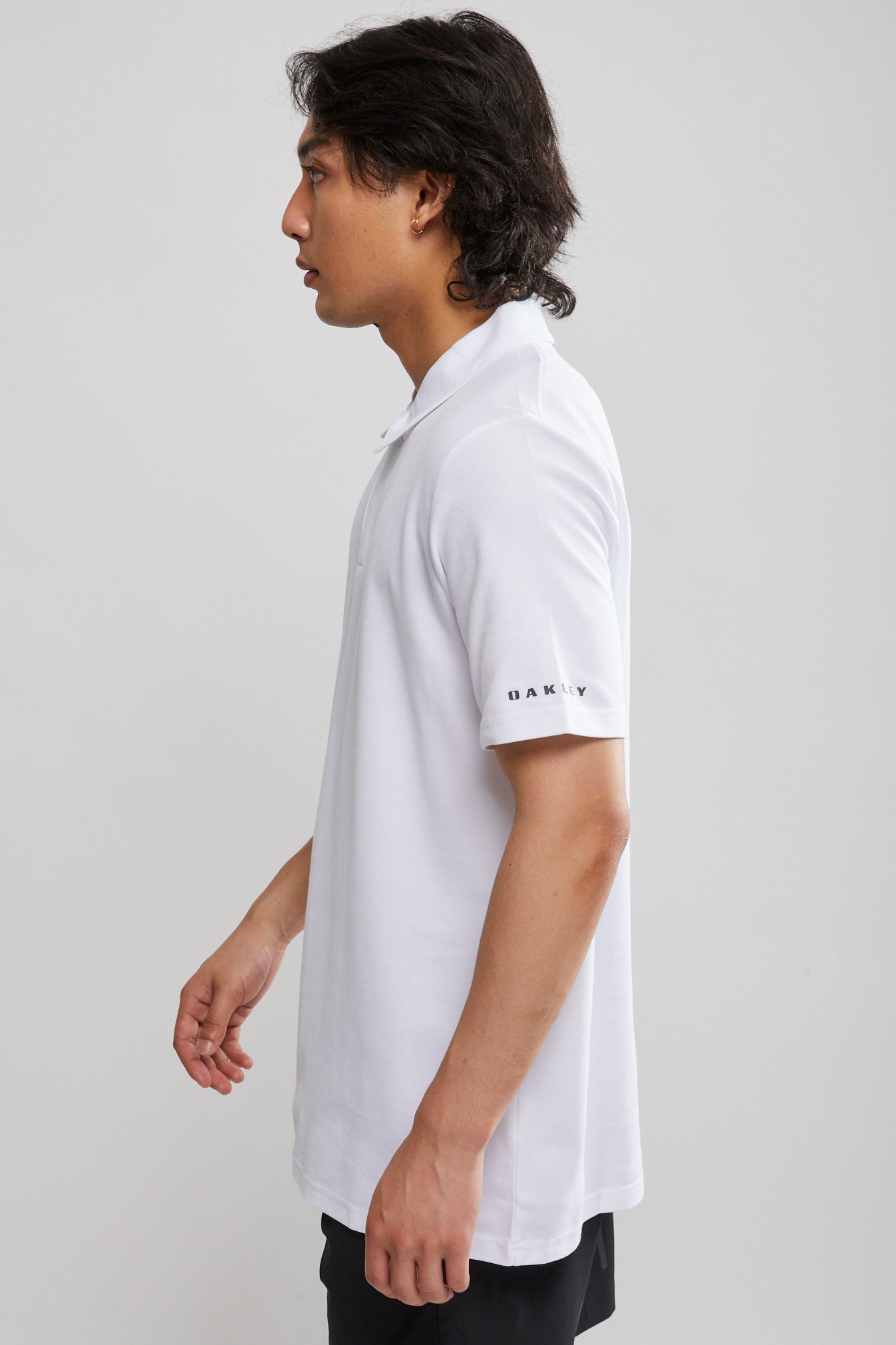 CLUBHAUS The Crew Polo Sweat - White L（Jersey T-Shirt in