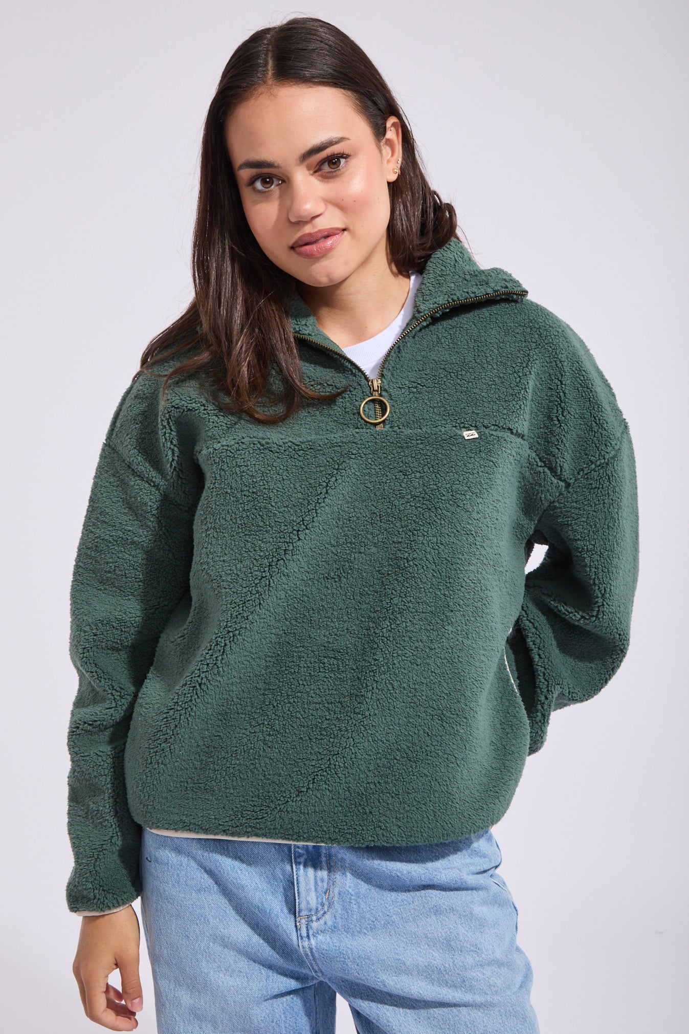 Old Days Half Zip Crew Sweatshirt | North Beach