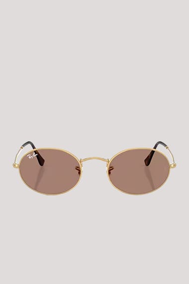 Oval Arista Gold Sunglasses