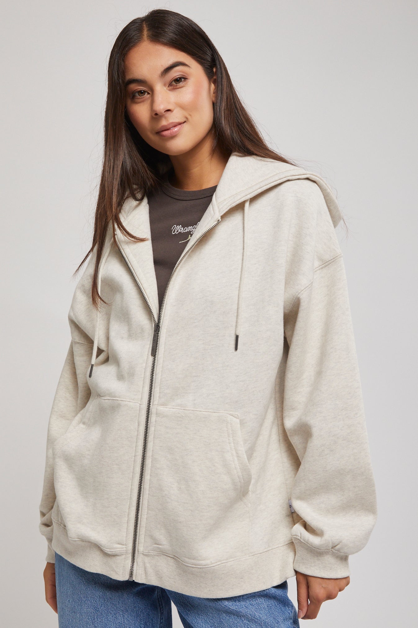 Oversized Zip Through Hoodie | North Beach