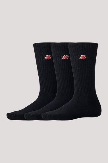 Patch Logo Crew Socks 3 Pack