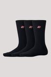 Patch Logo Crew Socks 3 Pack