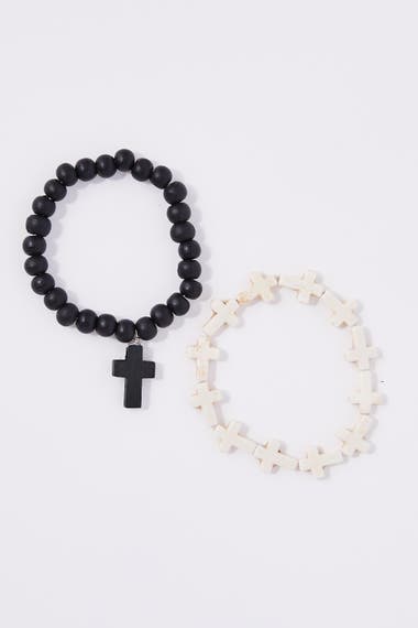 Cross Bracelet Duo Set
