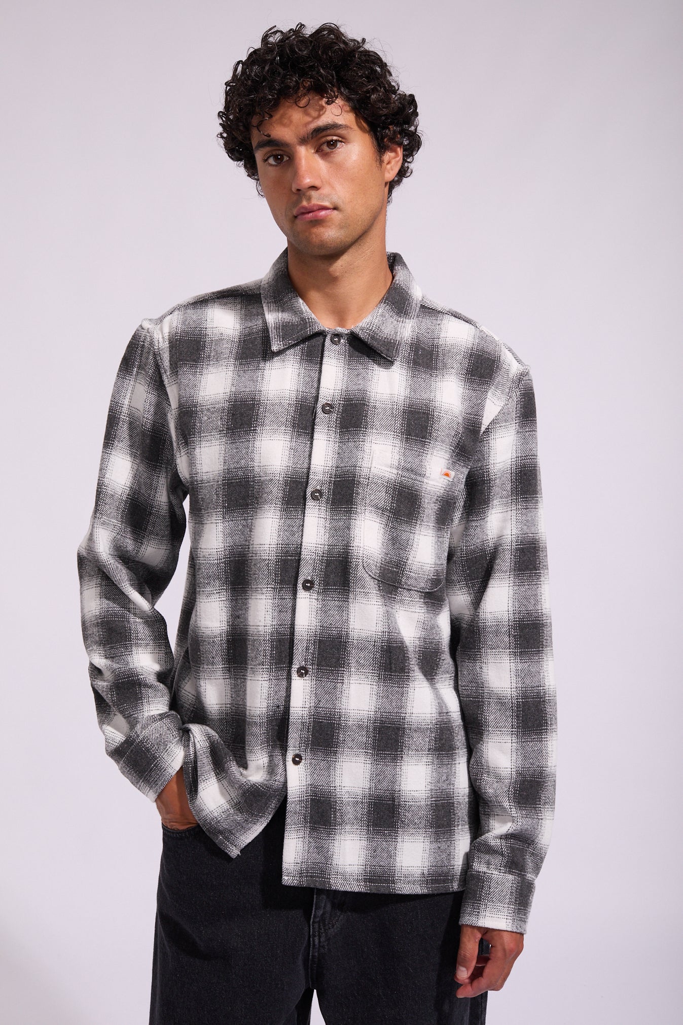 ロンハーマン　RHC　cashmere flannel shirt Plaid Long Sleeve Flannel Shirt | North Beach