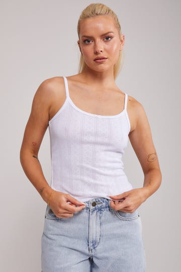 Pointelle Cami Top