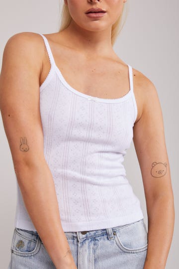 Pointelle Cami Top