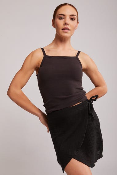 Premium Surf Wrap Mini Skirt