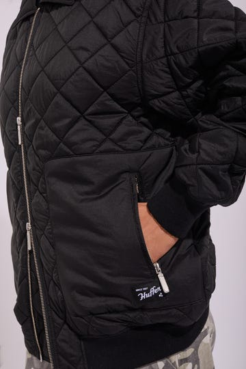 Quilted Longline Bomber Jacket North Beach