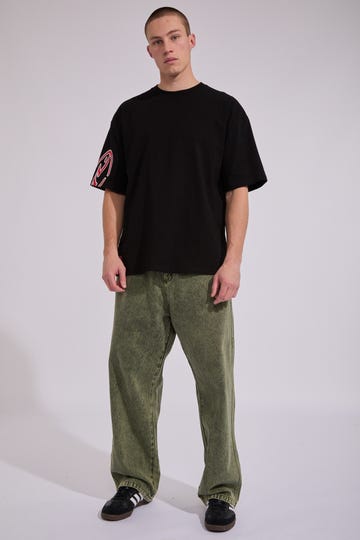 R Dot Baggy Jeans