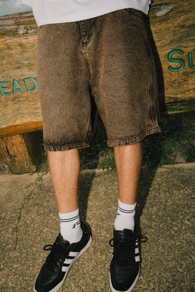 R Dot Baggy Overdye Jorts