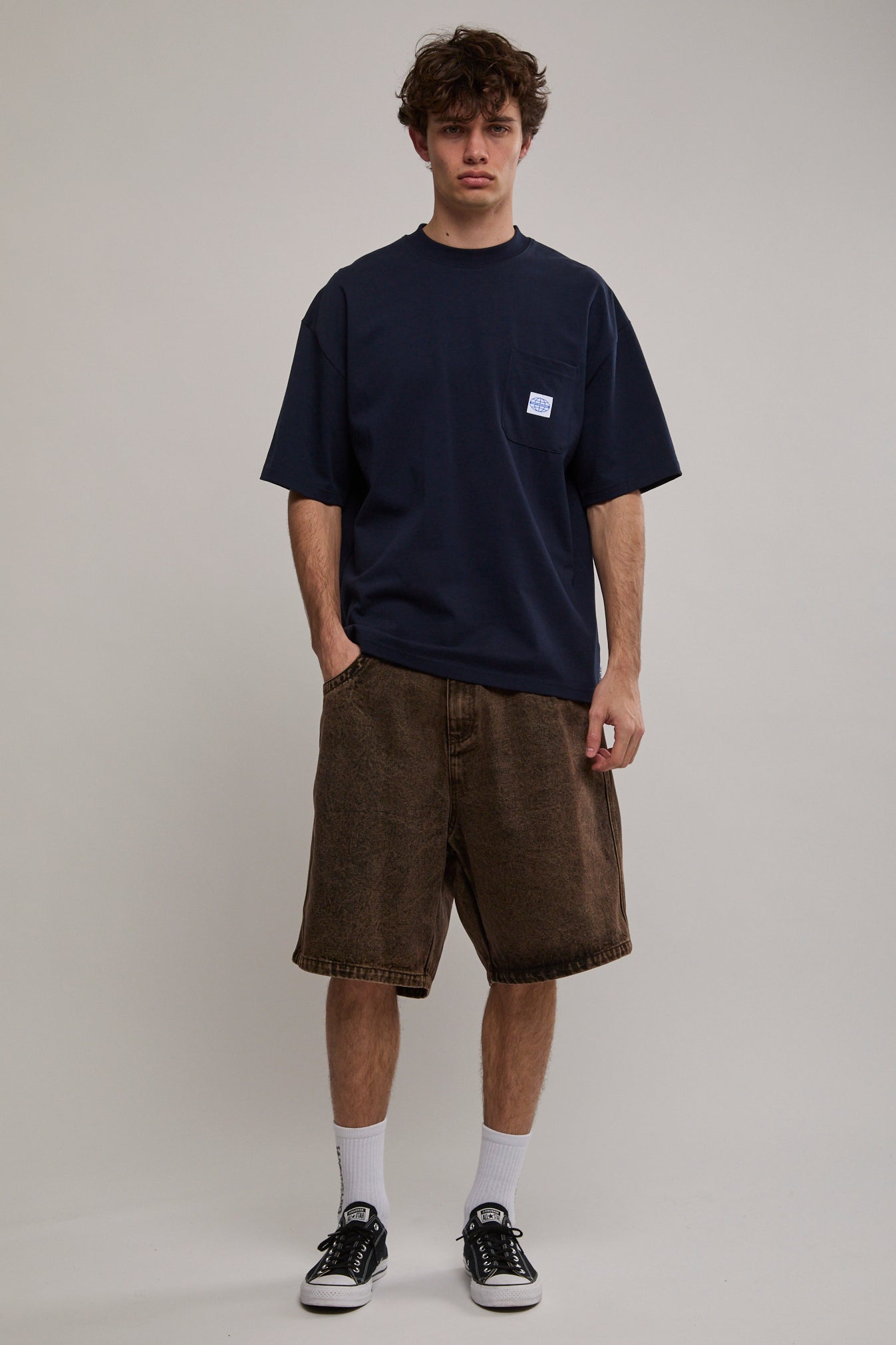 R Dot Baggy Overdye Jorts | North Beach