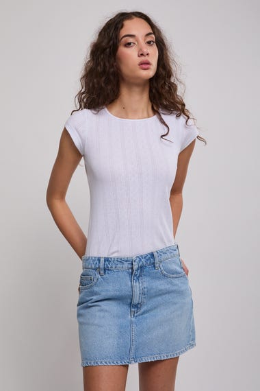Relaxed Mini Skirt