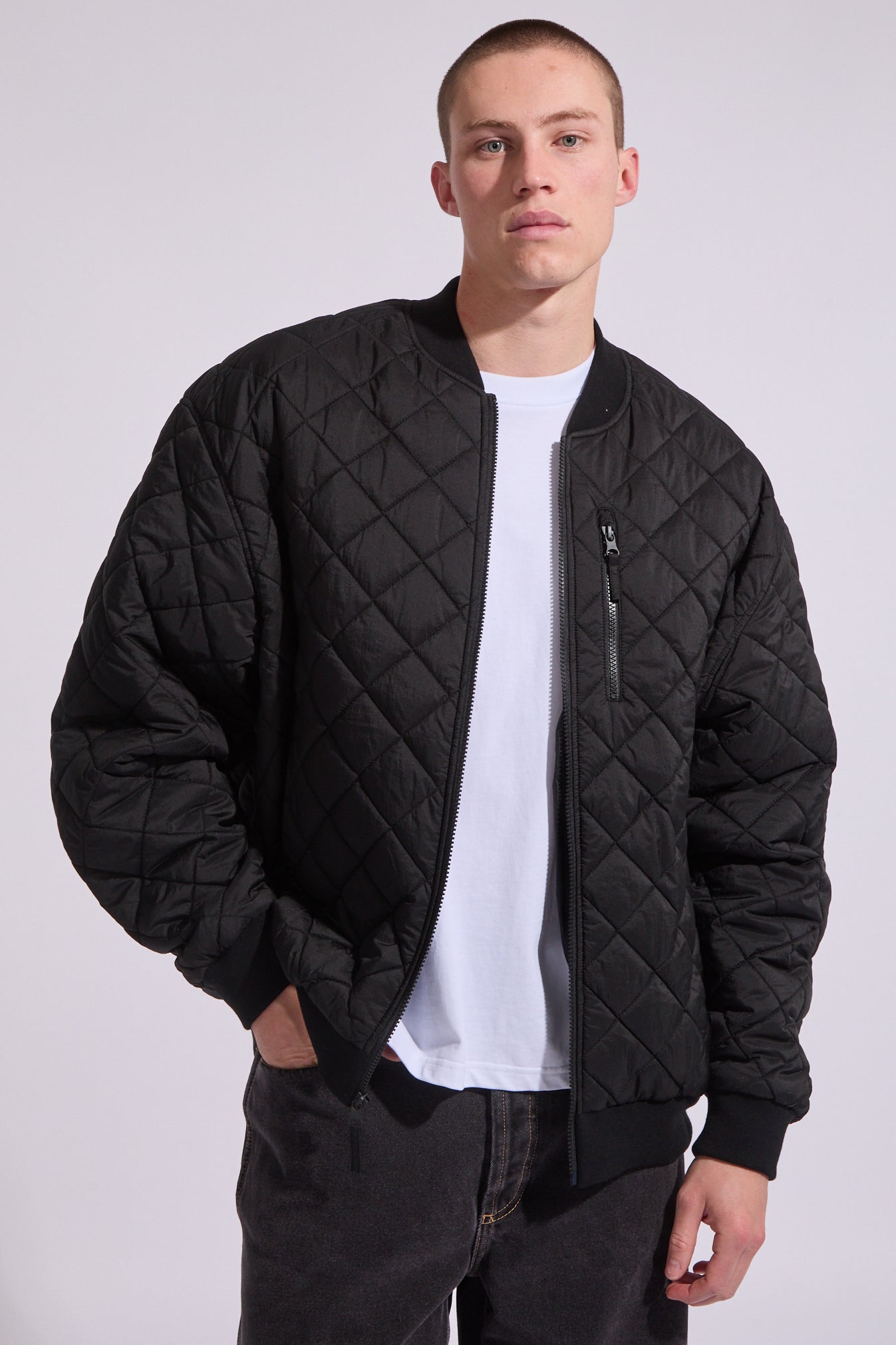 Rev Quilted Bomber Jacket North Beach