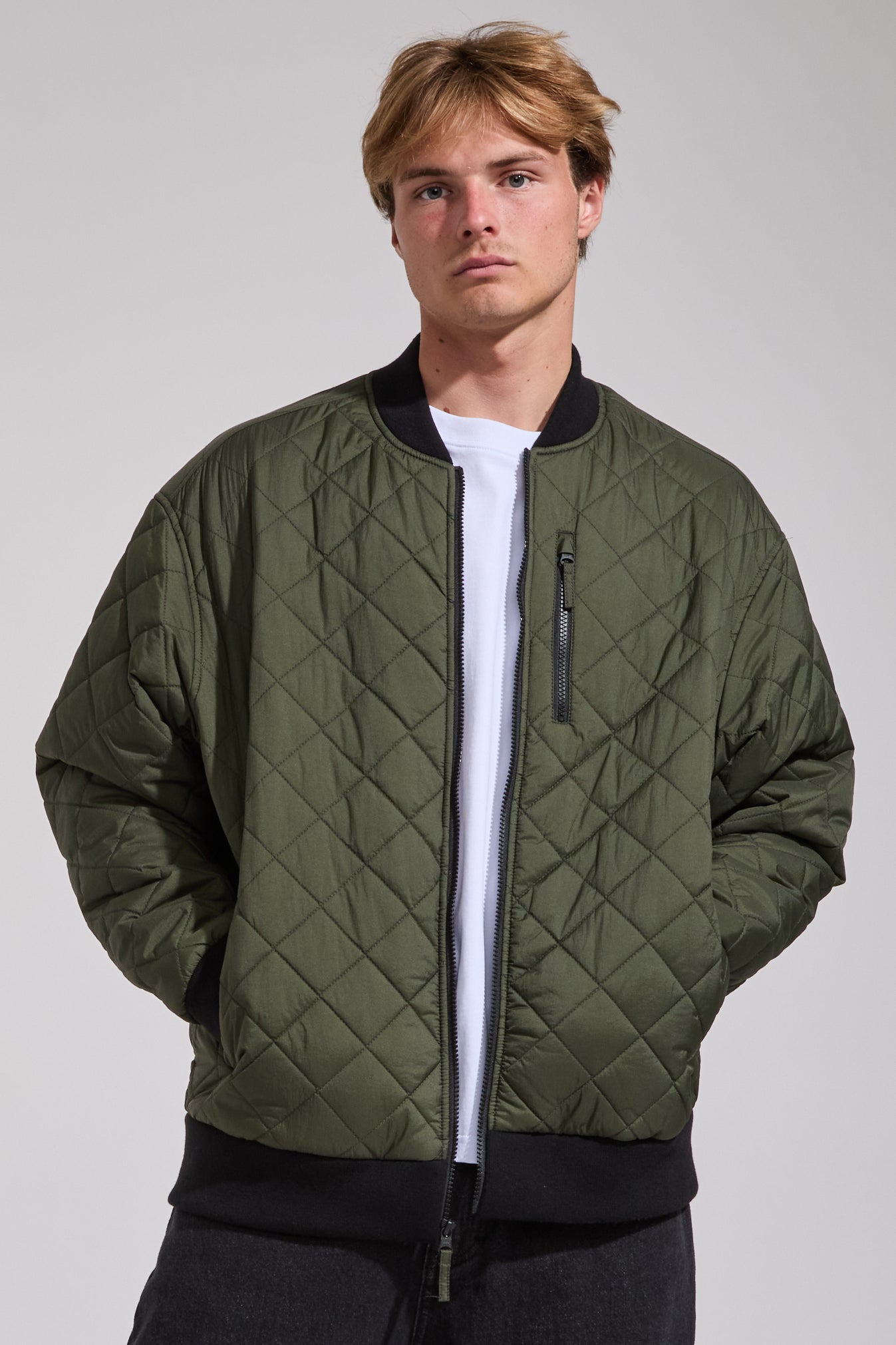 Rev Quilted Bomber Jacket