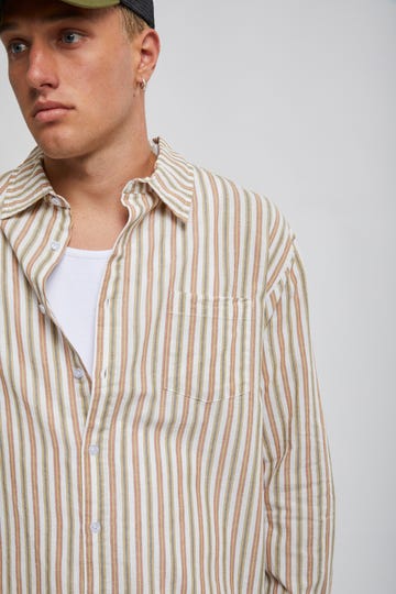 Reynolds Striped Long Sleeve Shirt