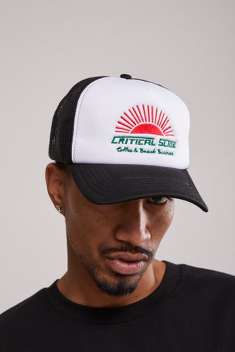 beach trucker hat