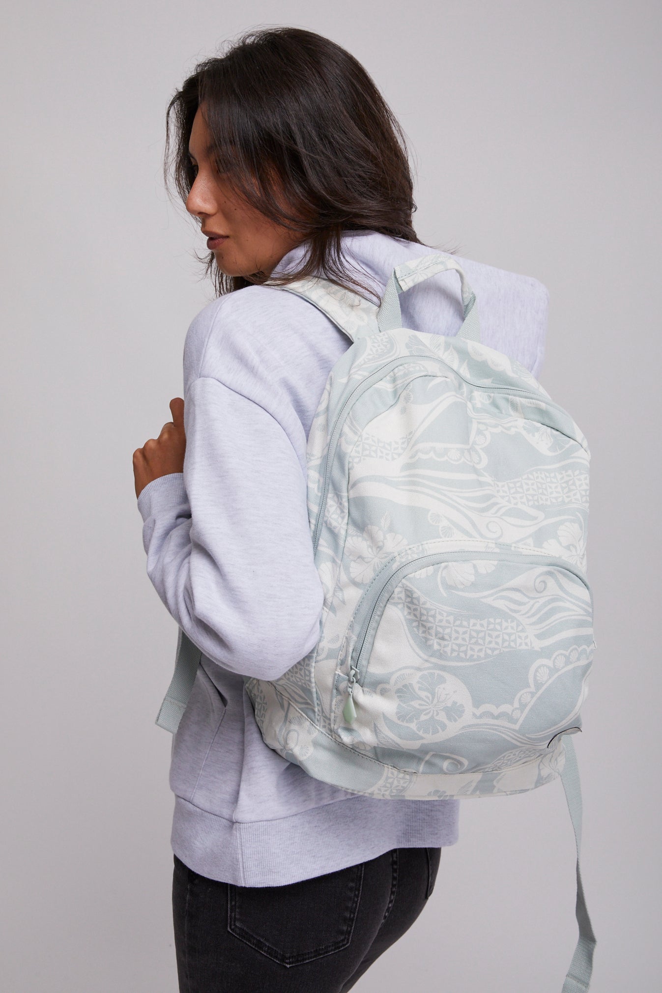 Cream canvas backpack cheap