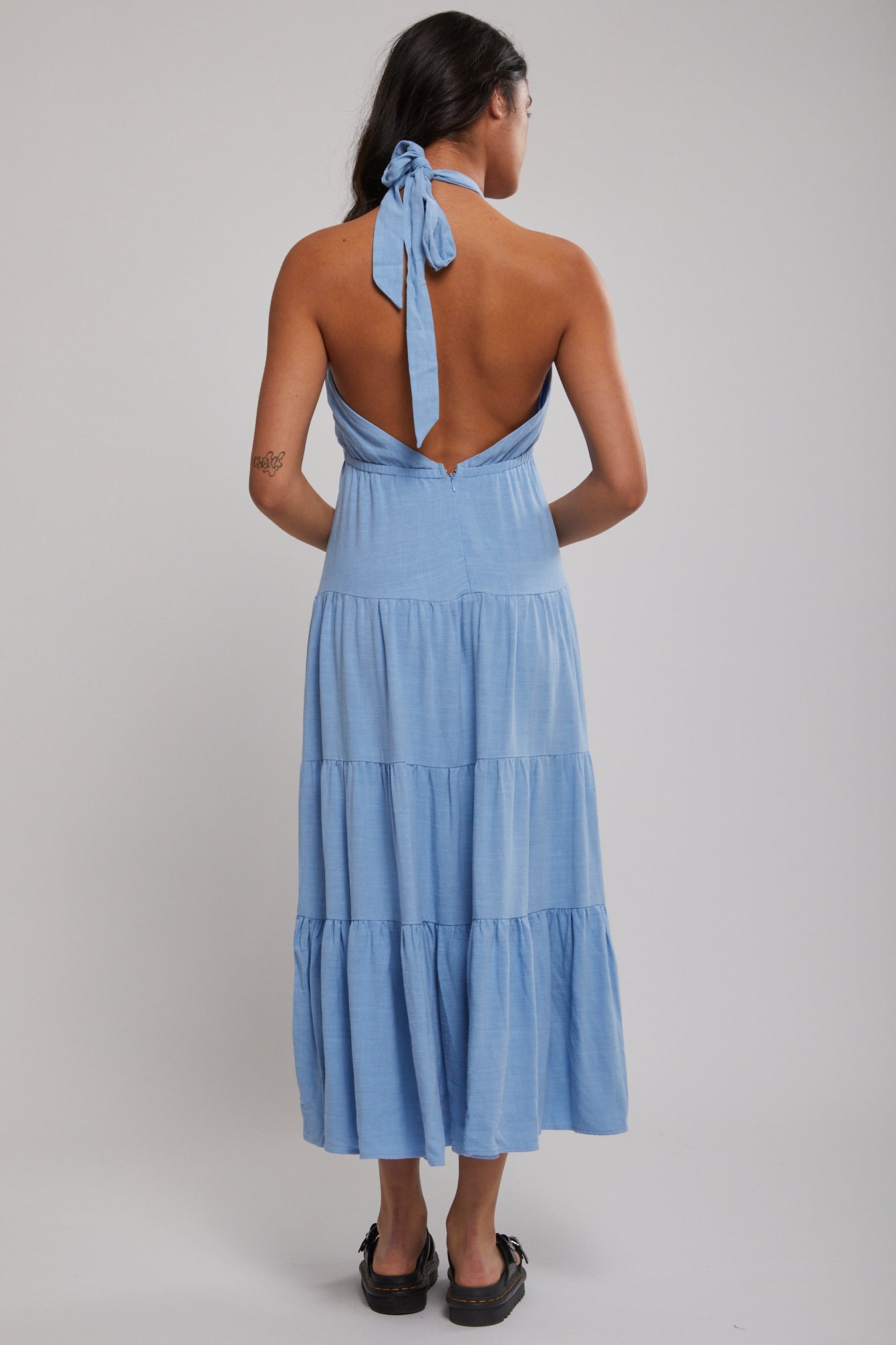 Seacoast Halter Tiered Maxi Dress | North Beach