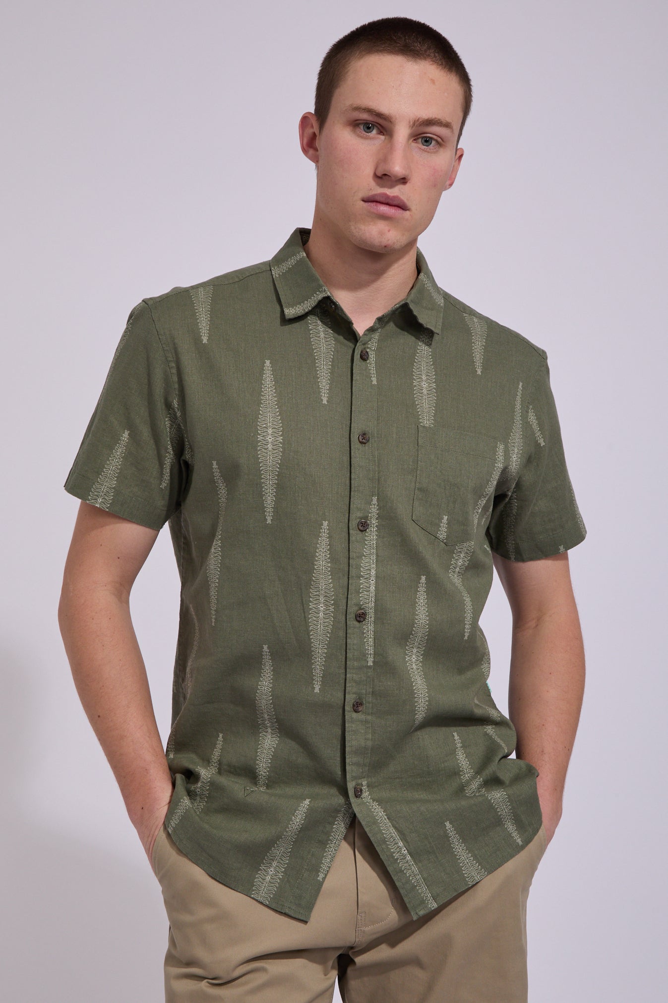 Seaside Garden Shirt Beige