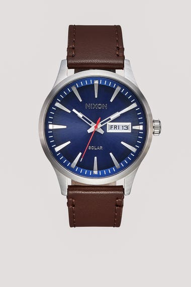 Sentry Solar Leather 40mm Watch