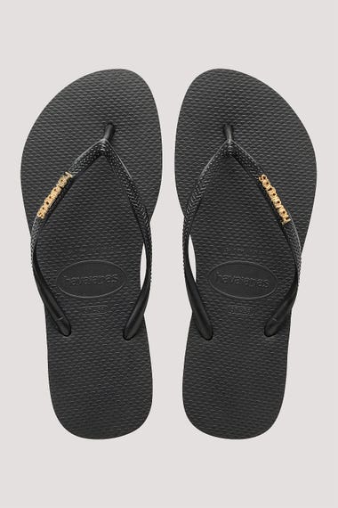 Slim Logo Metallic Jandals