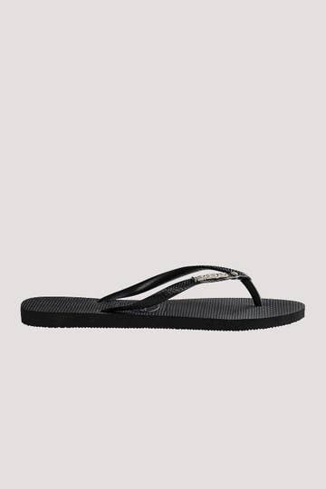Slim Metal Logo Crystal Jandals