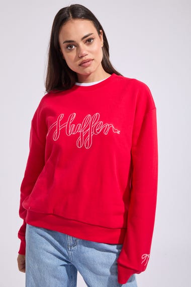With A Bow Slouch Crew Sweatshirt