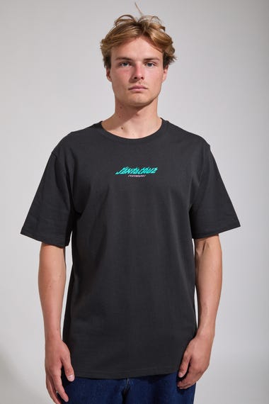 Stacked Handled Strip Front T Shirt