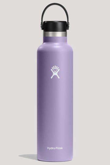 Light Purple Hydro Flask 24 Oz Hydro Flask Wide Flex Straw Cap Titanium   Lute Locker
